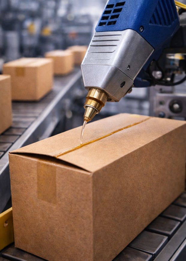 چسب‌های بسته‌بندی و کارتن‌سازی - نامدار مواد نیک آفرید